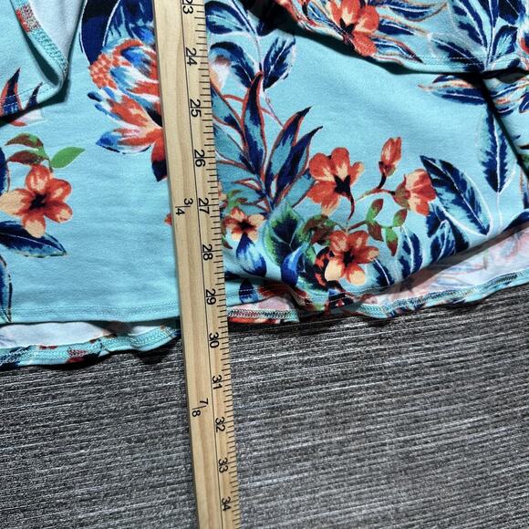 Kayla's Armoire Dress Women's L Blue Floral Summer KD1169 - Picture 6 of 11